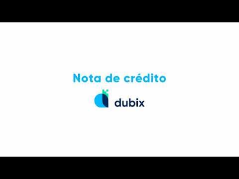 Cómo generar una nota de crédito en Dubix